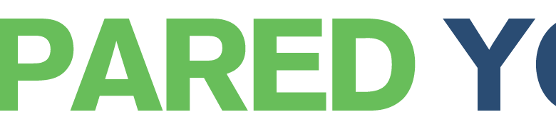 light gray background with green text, "Prepared" blue text next to it, "York"