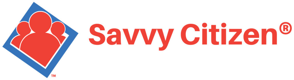 Red text, "Savvy Citizen" logo