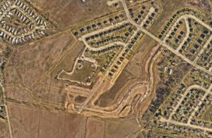 Aerial photo of Brownstone Development