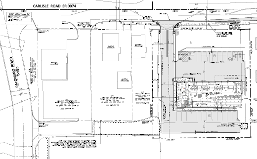 Site plan of Mavis Tire