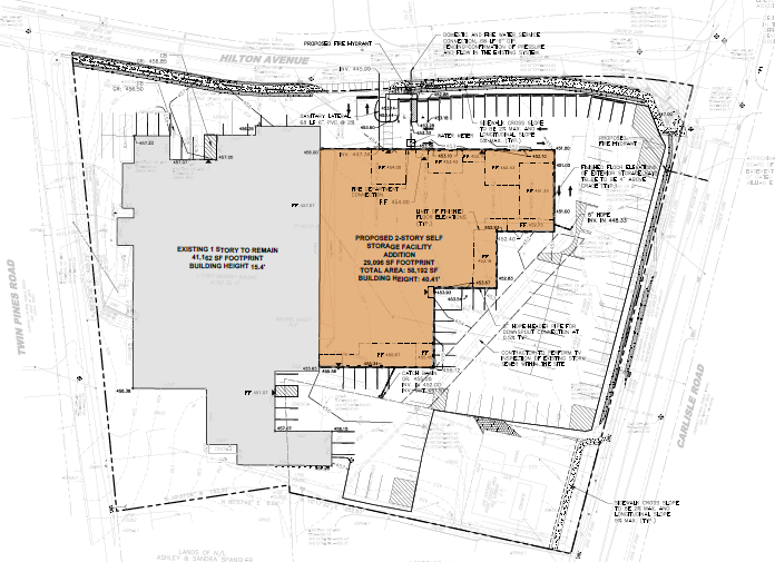 Site plan of Moove In Self Storage